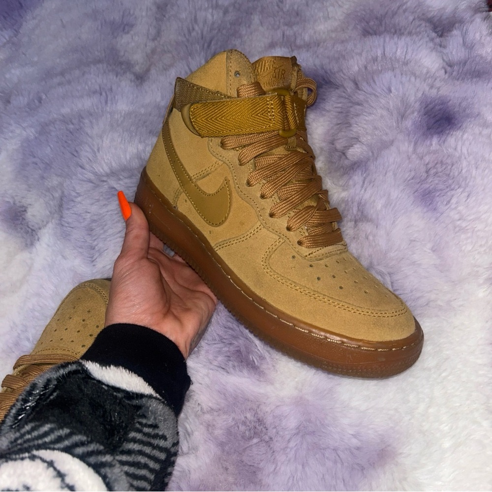 Nike Tan High-Top Sneakers